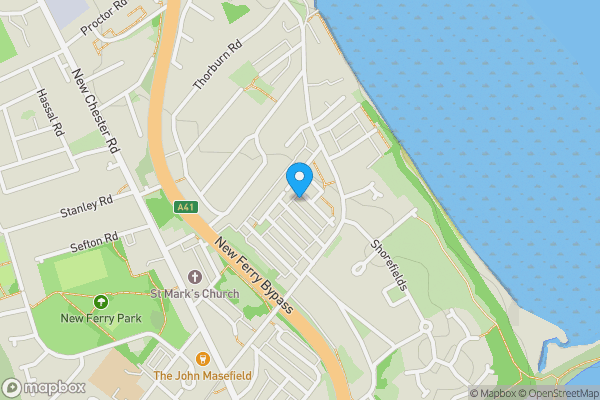 Map location for 25 Cecil Road, New Ferry, CH62 1AY