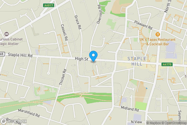 Map location for 24, High Street, Staple Hill, Bristol, BS16 5HW