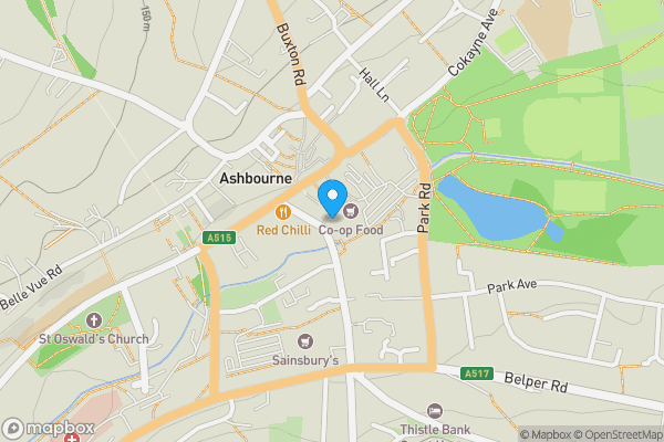 Map location for Jinglers Coach House, Bradley, Ashbourne, Derbyshire DE6 3EN