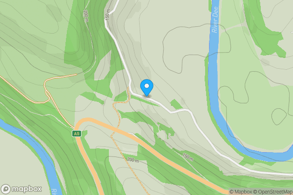 Map location for Middle Bank Wood, Coed Bwlch, Rhysgog, Llangollen, Denbighshire, LL20 8BW