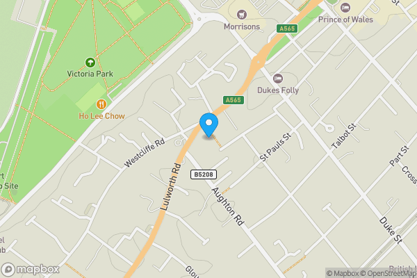 Map location for Birkdale Lodge 1 Lulworth Road, Southport, PR8 2AS