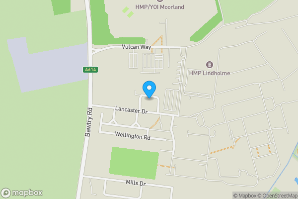 Map location for 8 Hampden Crescent, Lindholme, Doncaster, DN7 6DQ