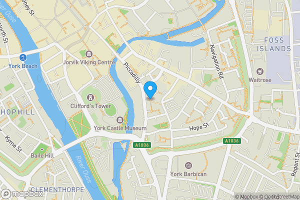 Map location for Dixon Lane, York, YO1 9QY