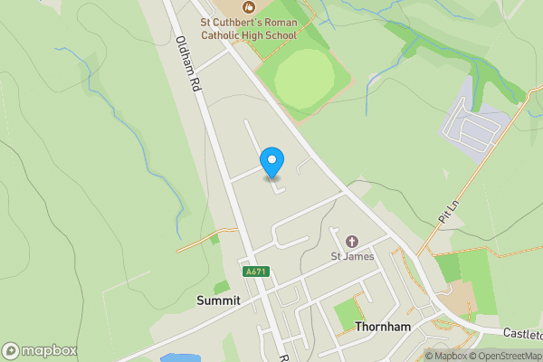 Map location for Marsden Close, Rochdale, Greater Manchester, OL16