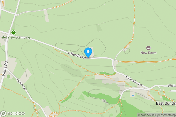 Map location for East Dundry Lane, East Dundry, Bristol, BS41