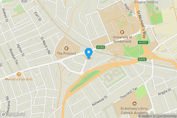 Map location for 5, The Royalty, SUNDERLAND, Tyne and Wear, SR2 7PP