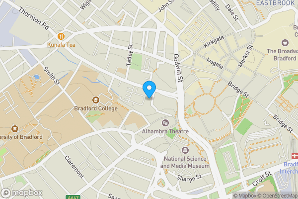 Map location for 10 Quebec Street Bradford, BD1 2ER