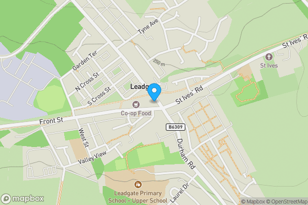 Map location for Bridge Cottage, Watling Street, CONSETT, County Durham, DH8 7SD