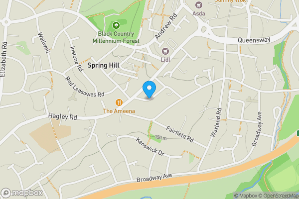 Map location for Mount Street, HALESOWEN, West Midlands, B63 4NU