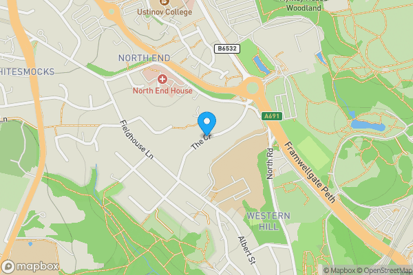 Map location for North Crescent, Durham , DH1 4NE