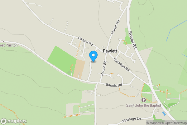 Map location for 15, Quantock Rise, Pawlett, Bridgwater, TA6