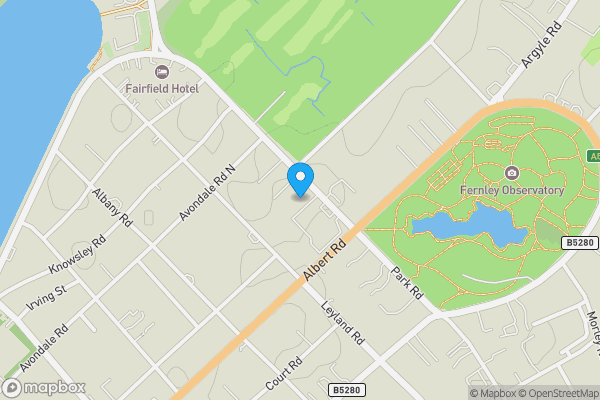 Map location for The Hesketh Centre 51-55 Albert Road, Southport,  PR9 0LT And 18 Park Road West, Southport, Merseyside, PR9 0JS