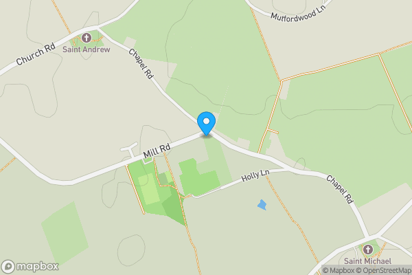 Map location for 1 Mill Road, Mutford, Beccles, Norfolk NR34 7UR