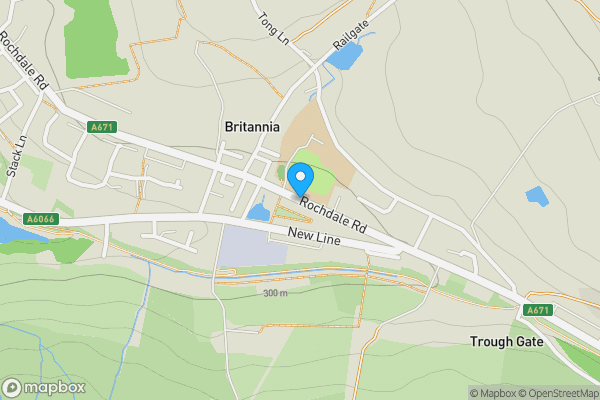 Map location for Dry Corner Farm, Rochdale Road, Bacup, Lancashire, OL13 9XF