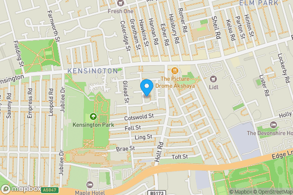 Map location for 63 Holdsworth Drive, Liverpool, Merseyside, L7 2QN L7 2QN