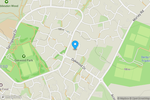 Map location for 15 Dukeries Lane, Oakwood, Derby, Derbyshire DE21 2HA