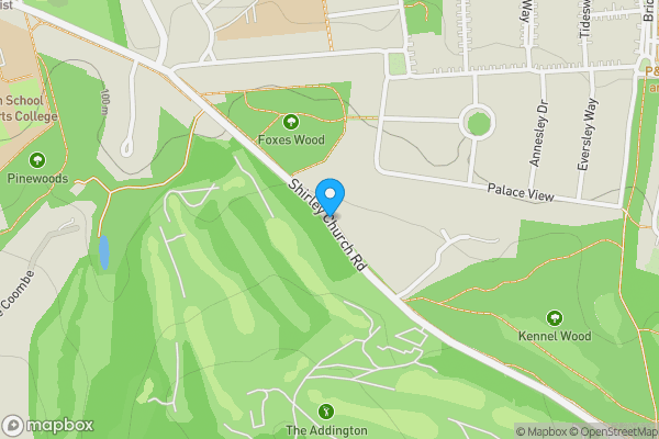 Map location for Land At Shirley Church Road, Croydon, CR0 5AF