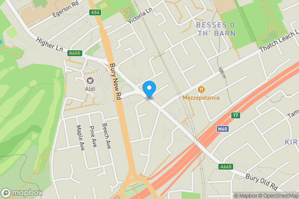 Map location for 145 the Atrium, Bury Old Road, Whitefield, Manchester, Greater Manchester M45 7AL