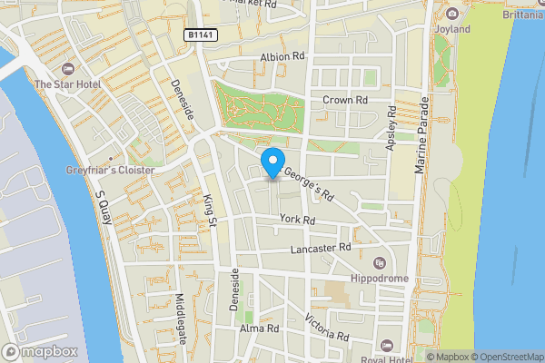 Map location for 73A Rodney Road, Great Yarmouth, Norfolk NR30 2LJ