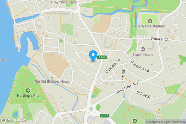 Map location for 2 John Street, Kings Lynn, Norfolk PE30 5HH