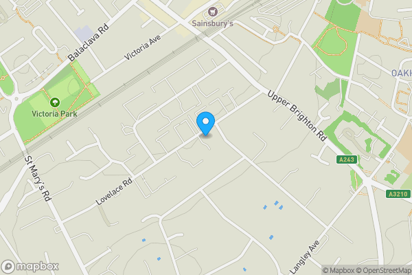 Map location for 9 Masefield Court, 16 Lovelace Road, Surbiton KT6 6NH