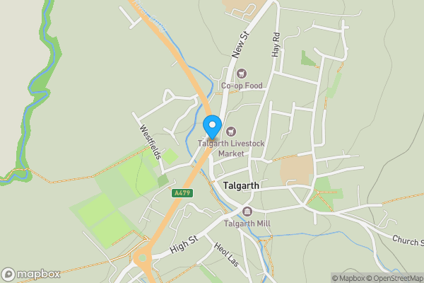 Map location for Barron Villa, Bronllys Road, Talgarth, Brecon, Powys, LD3 0AA