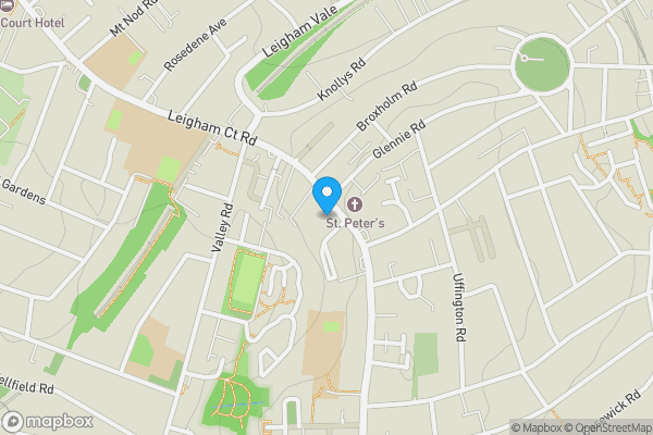 Map location for Flat F, Heather Court, 150, Leigham Court Road, London, SW16 2RJ