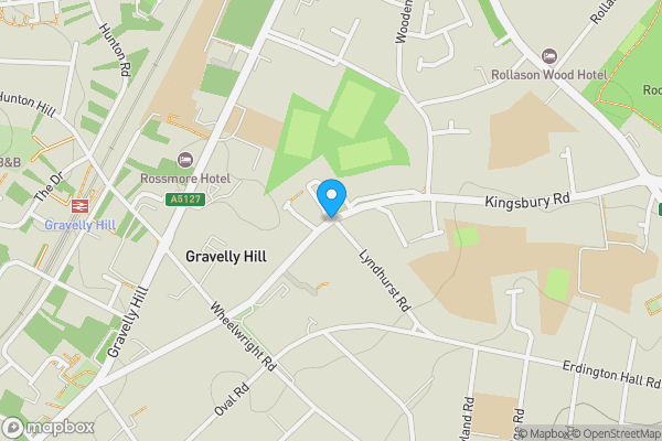 Map location for Kingsbury Road, Birmingham, West Midlands, B24 8QN