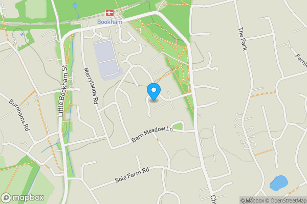 Map location for Edenside House, Edenside Road, Great Bookham, Leatherhead, Surrey, KT23 3JA