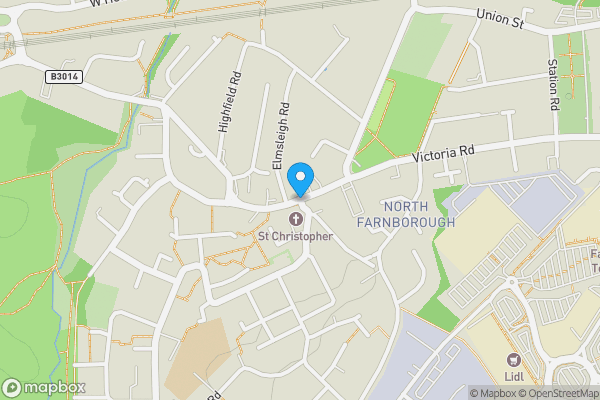 Map location for Cove Road, Farnborough, Hampshire, GU14 0EL