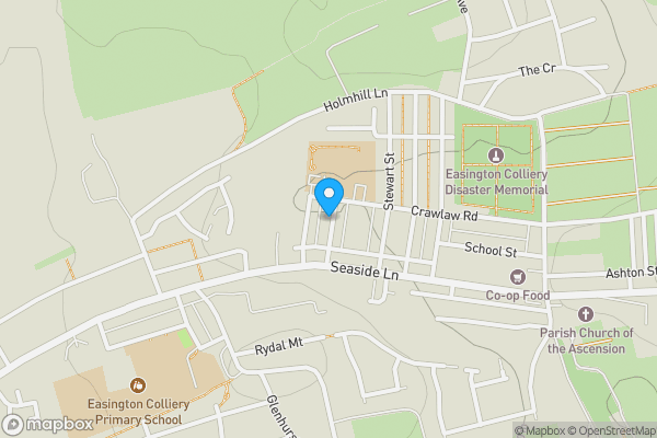 Map location for 26 Easington Street, Peterlee, County Durham, SR8 3LD