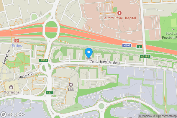 Map location for Reeves Court, Salford, Greater Manchester, M5