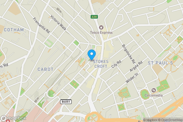 Map location for Flat 5, Henderson House, Dove Street South, , BS2 8JA