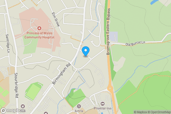 Map location for 3 Burcot Avenue, Bromsgrove, Worcestershire, B60 1AG