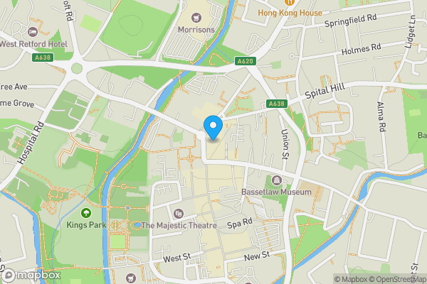Map location for 6 Market Place Retford Nottinghamshire DN22 6HB