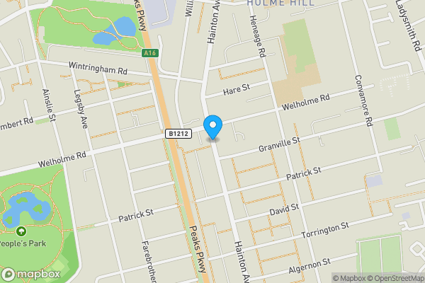 Map location for Hainton Avenue, Grimsby, DN32 9LS