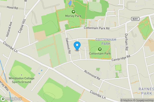 Sw20 Map 7A Laurel Road, Raynes Park, London, SW20 0PP