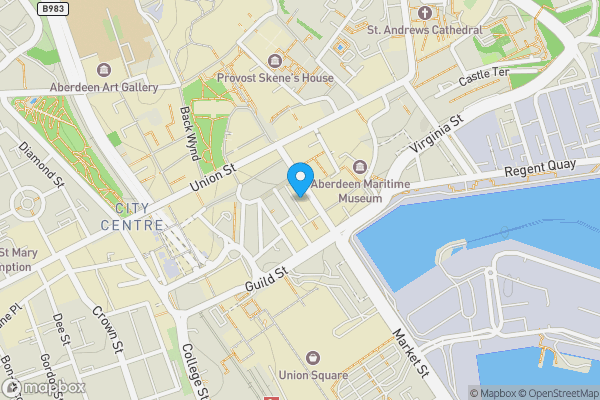 Map location for Flat 2, 28 Market Street, Aberdeen, AB11 5PL