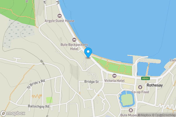 Map location for 23 Argyle Street, Rothesay, Isle of Bute, PA20 0AU