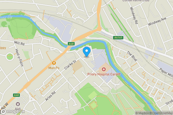 Map location for Robert Street , Ely, Cardiff, CF5 5AA