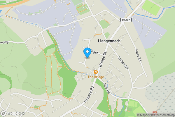 Map location for 64 Tirgof, Llangennech, Llanelli, Dyfed, SA14 8TP