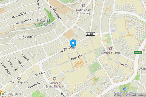 Map location for Portland House, The Kingsway, Swansea, West Glamorgan, SA1 5HN