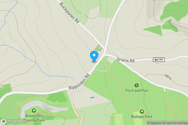 Map location for Burn Spring Farm & Land, Grains Bar, Oldham, OL4 2JY