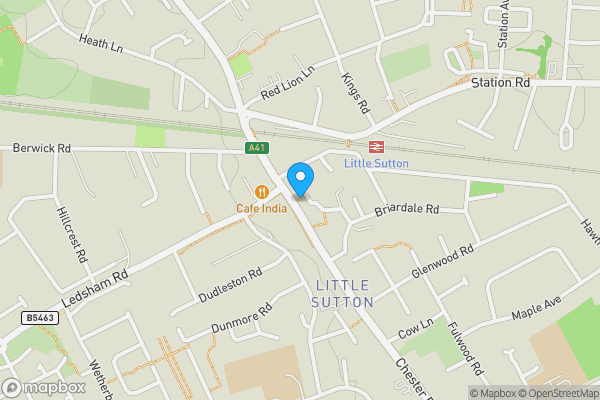 Map location for 345-353 Chester Road, Little Sutton, Ellesmere Port, Cheshire, CH66 3RG