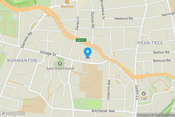 Map location for 104 Village Street, Derby DE23 8DF