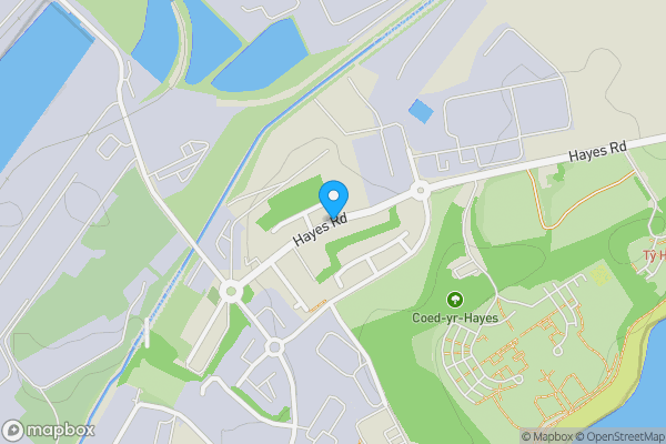Map location for Hayes Road, Penarth, CF64
