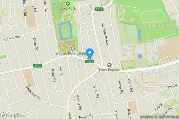 Map location for 587 Forest Road, Walthamstow, London, E17 4PP