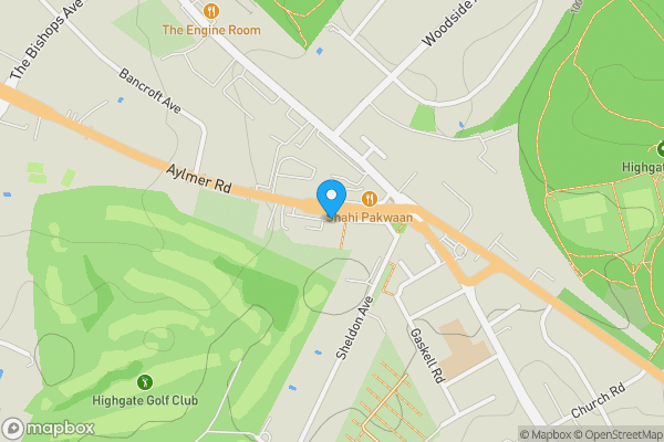 Map location for Flat 24 Whittington Court, Aylmer Road, Finchley, London, N2 0BT