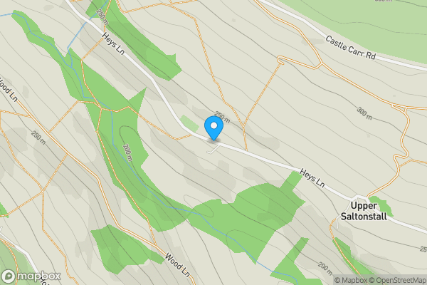 Map location for Throstle Bower Cottage, , Heys Lane, Wainstalls, Halifax, West Yorkshire, HX2 7TR