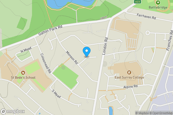 Map location for Lyndale Road, Redhill, Surrey, RH1 2HB